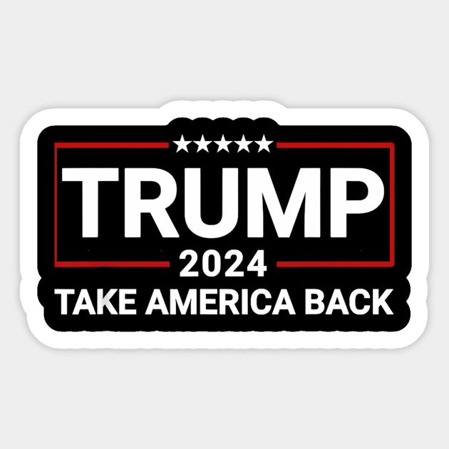 45 47 The Return-Donald Trump 2024 Sticker by KimonoKaleidoscope